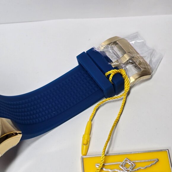 Invicta Aviator Men's Watch - 50mm, Gold, Blue (49668) - Picture 5 of 7